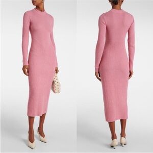 NWOT STAUD Ramona Wool Blend Midi Dress